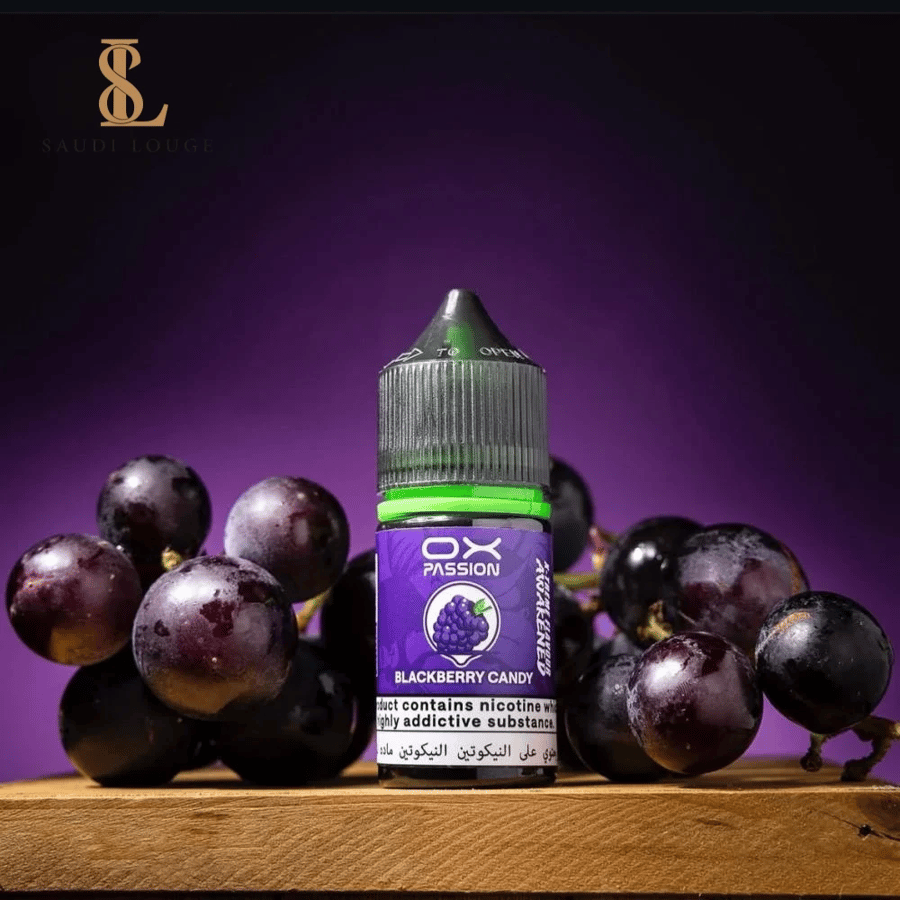 نكهة او اكس توت اسود كاندي سولت نيكوتين 30مل-OX Passion Blackberry can