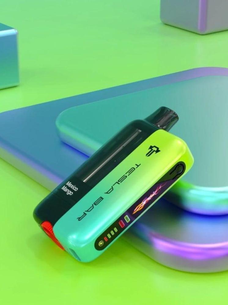 سحبة تسلا بار اكس تي 20 الف موشة عنب ايس TESLA BAR XT 20000 PUFFS GRAP