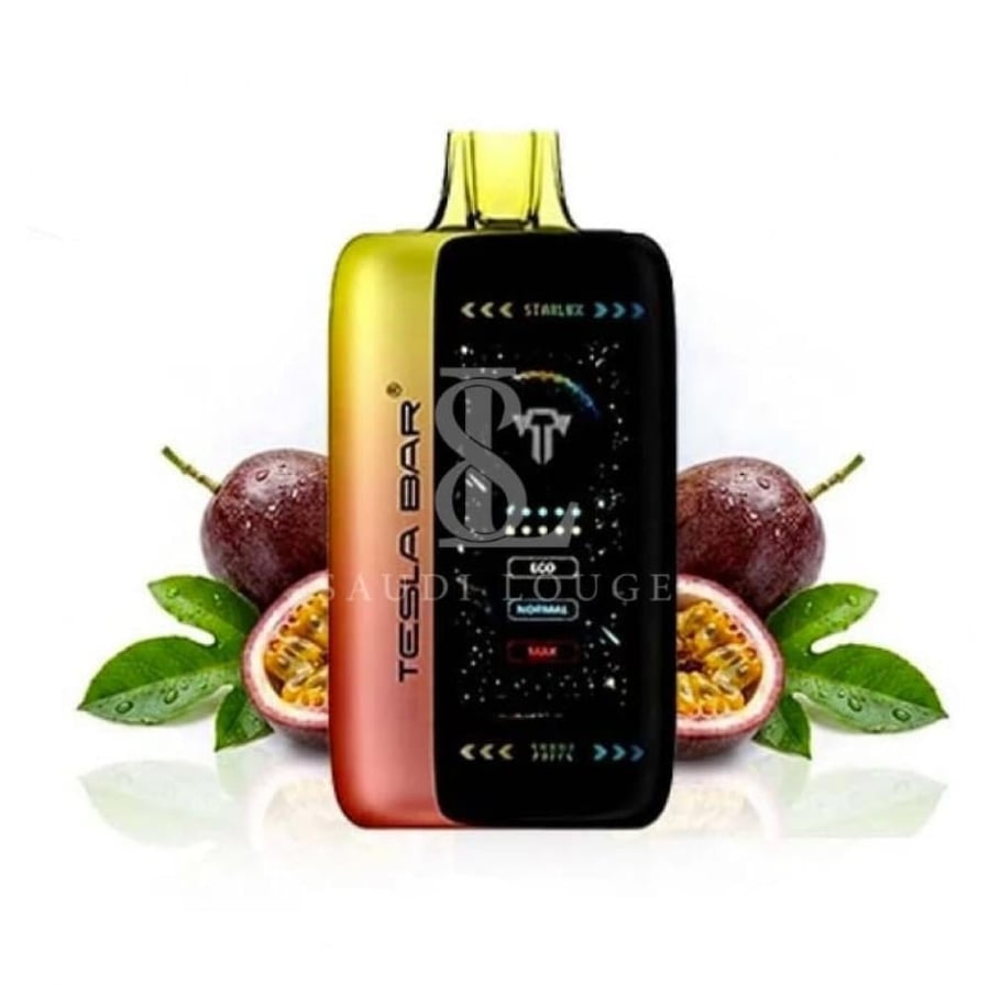 سحبة تسلا بار اكس تي 40 الف موشة باشن فروت TESLA BAR XT 40000 PUFFS PA
