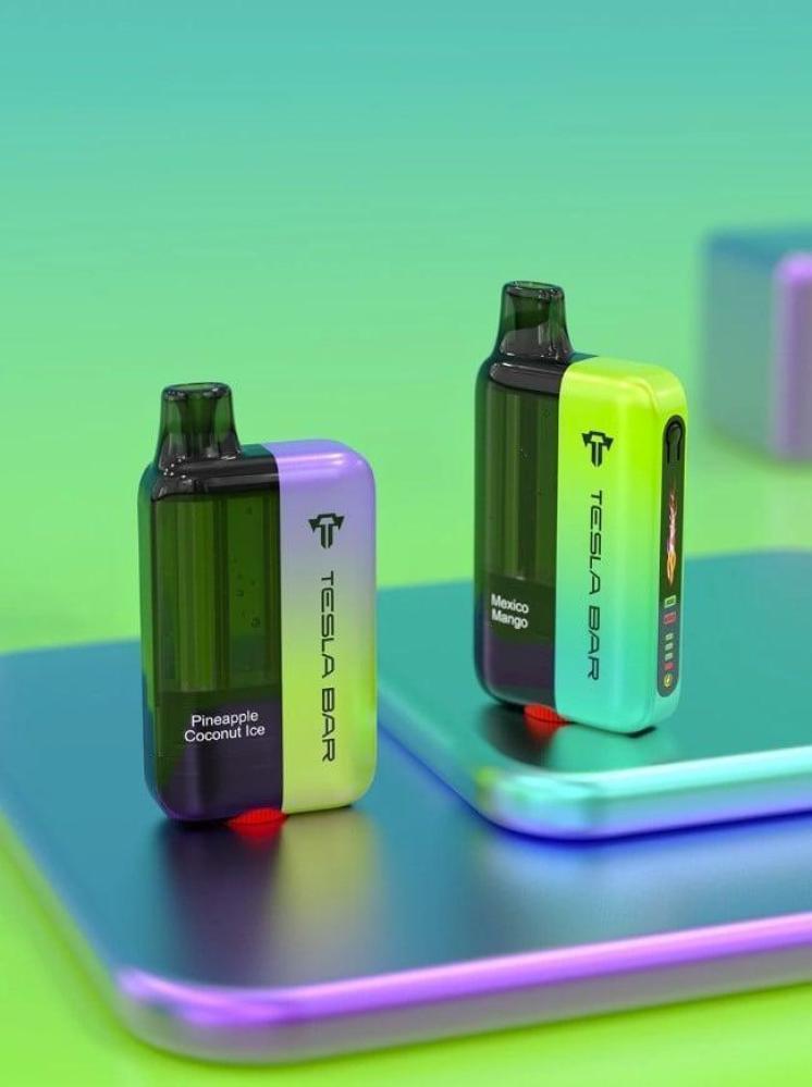 سحبة تسلا بار اكس تي 20 الف موشة فراولة ايس TESLA BAR XT 20000 PUFFS W