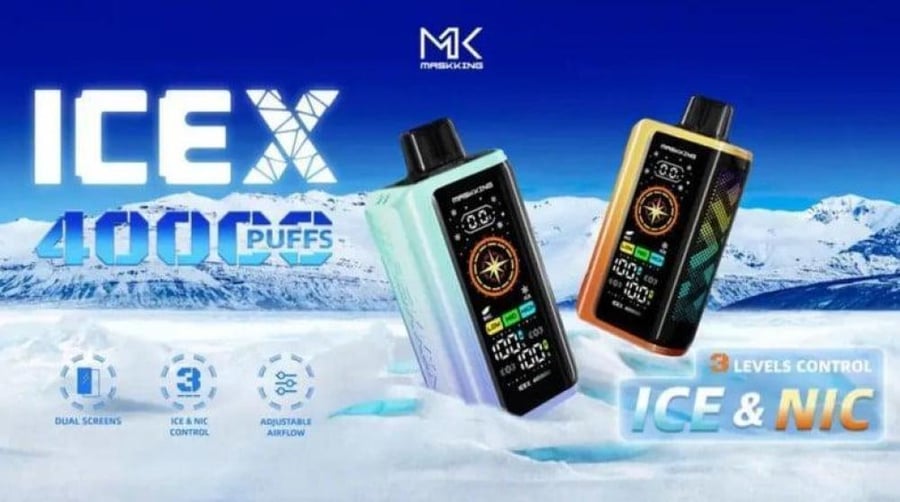 سحبة ام كي ماسك كنق ايس اكس بلوبيري ايس 40000 موشة MK MASKKING ICEX bl