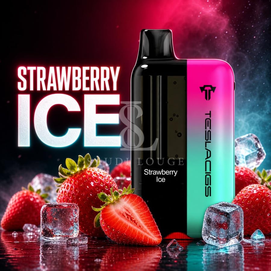 سحبة تسلا بار اكس تي 20 الف موشة فراولة ايس TESLA BAR XT 20000 PUFFS W
