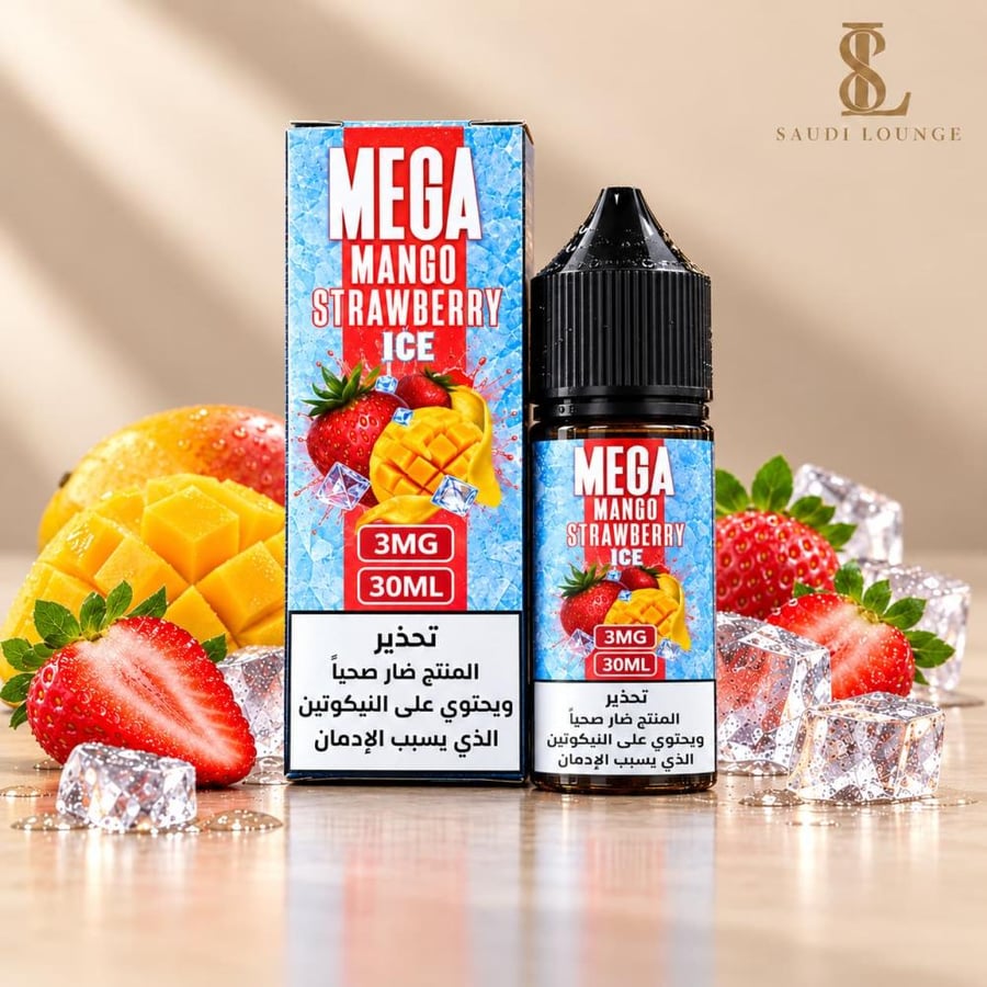 نكهة ميقا مانجو فراولة آيس 30 مل - Mega Mango Strawberry Ice