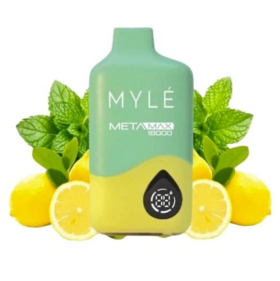 سحبة مايلي ميتا ماكس 18000 سحبة ليمون نعناعMyle Meta Max 18000 PUFFS L