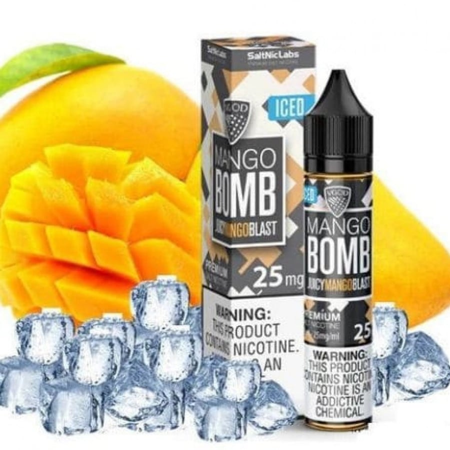 نكهة سحبة فيقود بطعم مانجو ايس سولت نيكوتين 30مل-VGOD MANGO BOMB ICE S