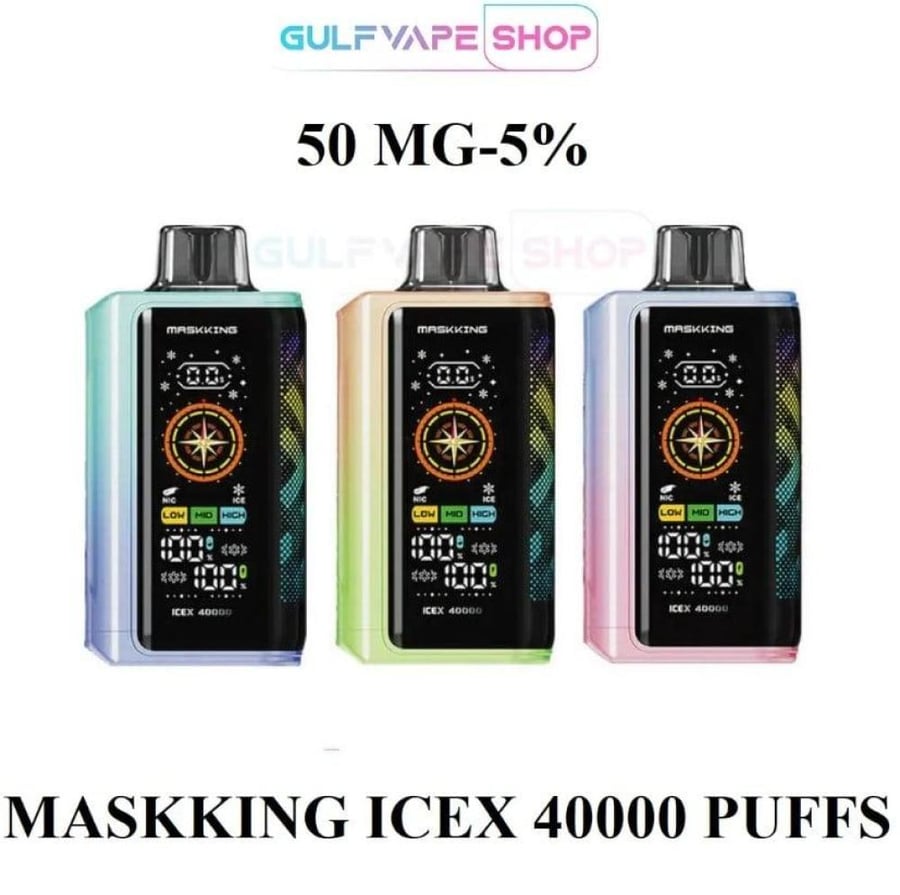 سحبة ام كي ماسك كنق ايس اكس فراولة كيوي 40000 موشة MK MASKKING ICEX ST