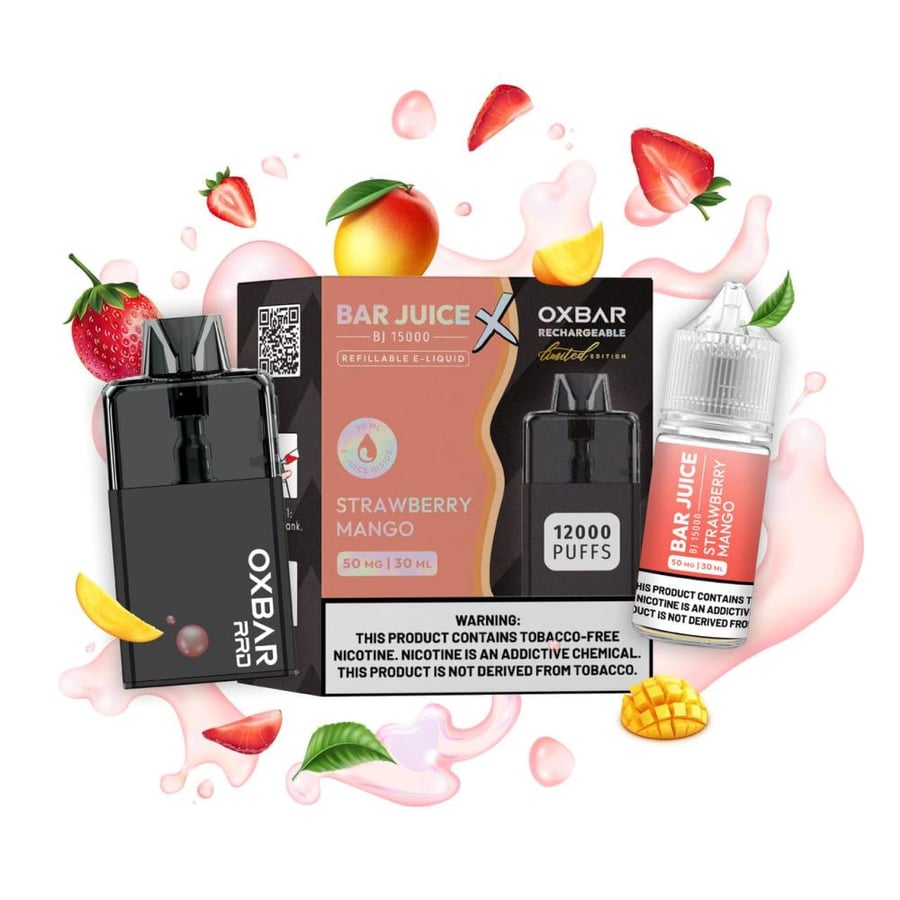 سحبة أوكس بار 15000 سحبة فراولة مانجو OXBAR 15000 PUFFSTRIPE STRAWBERR
