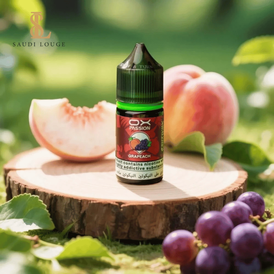 نكهة او اكس عنب خوخ سولت نيكوتين 30مل-OX Passion grapeach Salt Nicotin