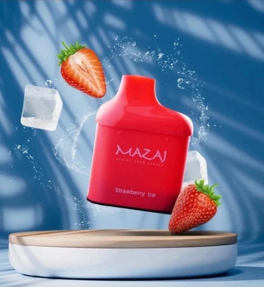 بود مزاج 12000 موشة سويتش بود بنكهة الفراولة ايس  Mazaj 12000 PUFFS sw