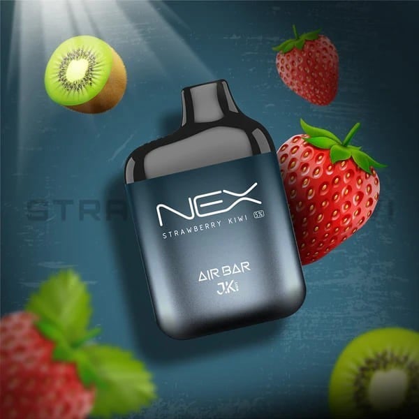 سحبة اير بار نيكس 6500 موشة مكس فراولة وكيوي AIR BAR NEX 6500 Puff Str
