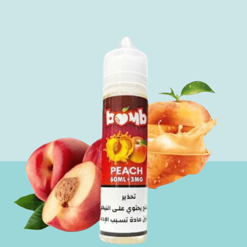 نكهة بومب بطعم خوخ 60مل  BOMB PEACH 60ML