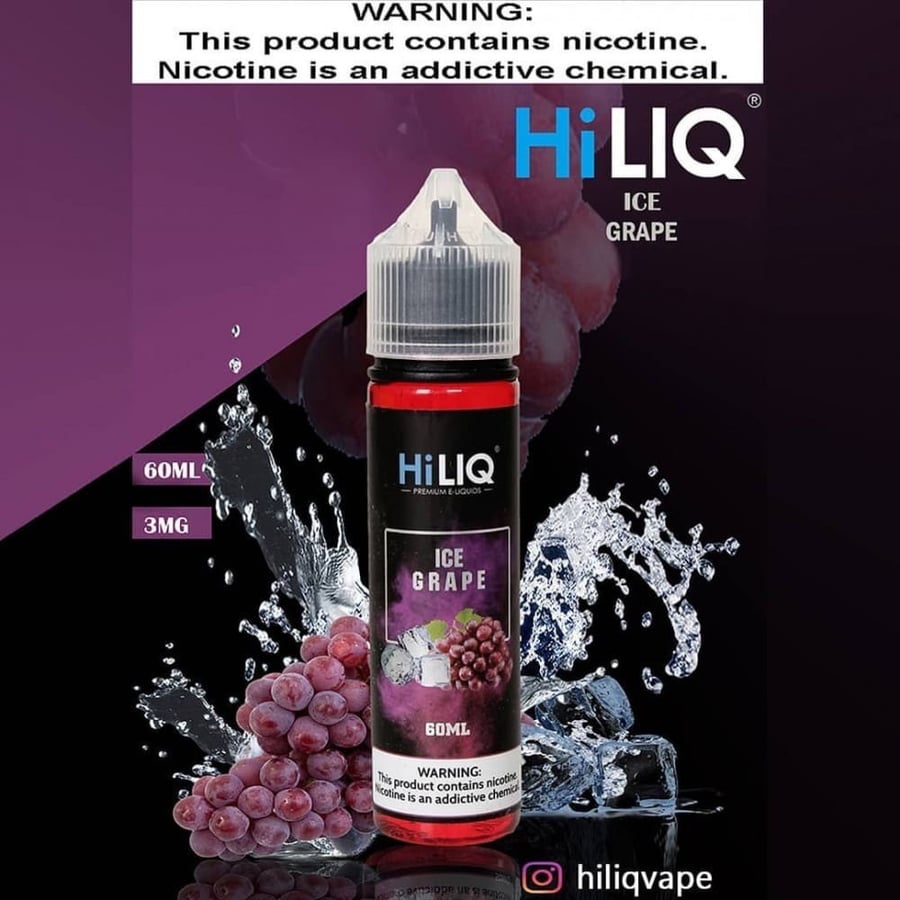 نكهة هاي ليك بطعم عنب ايس 60مل-HiLIQ ICE GRAPE 60ML