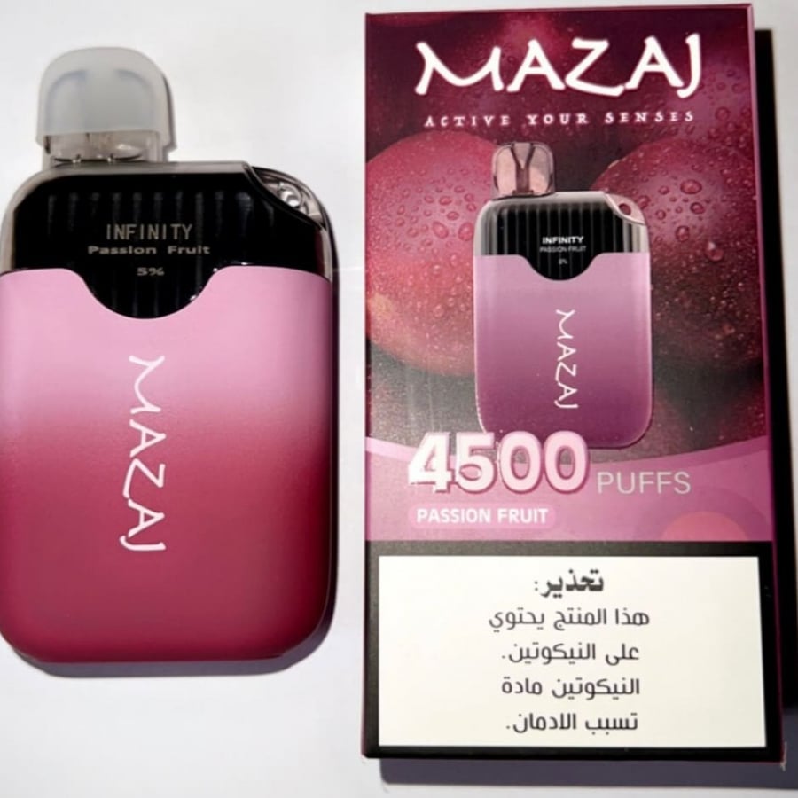 سحبة مزاج بنكهة الفواكهة الاستوائية باشن فروت 4500 موشة-MAZAJ INFINTY