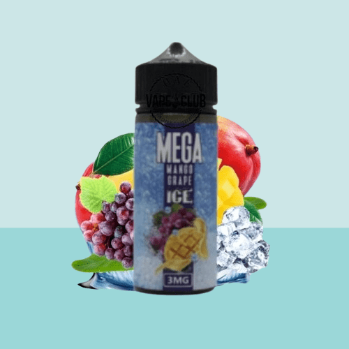 نكهة مانجو عنب ايس من ميقا 120 مل Mega MANGO GRAPE Ice Vape E-Liquid 1