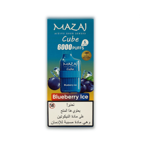 سحبة مزاج جاهزة بنكهة مكس التوت 6000 موشة-MAZAJ CUBE BLUEBERRY RASPBER