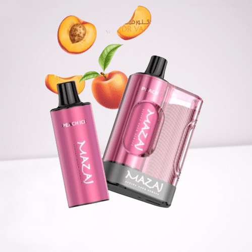 بودات مزاج بوكس 3000 موشة بنكهة خوخ ايس Mazaj Box Pod 3000 Puff PEACH