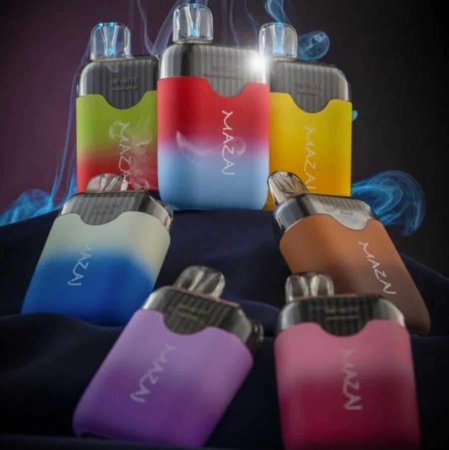 سحبة مزاج 4500 موشة بنكهة شمام بارد MAZAJ 4500 PUFFS INFINITY COLD MEL
