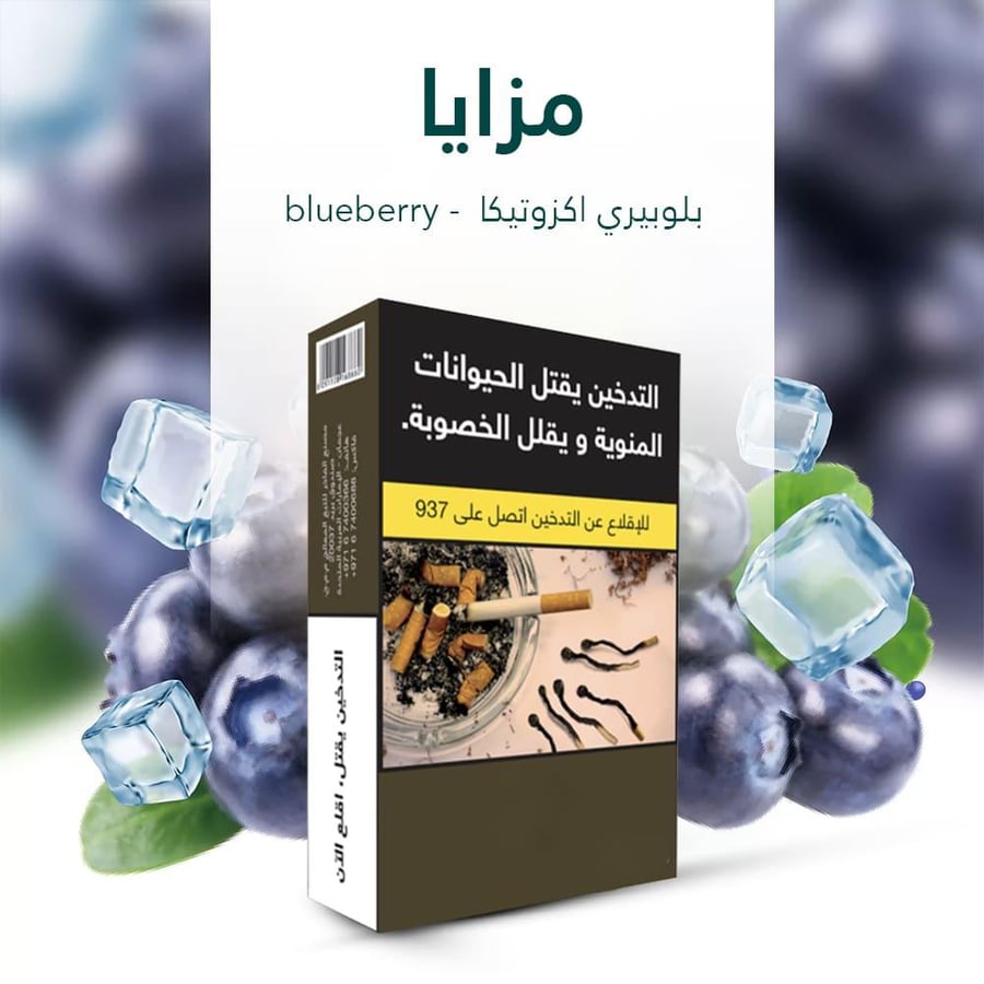 معسلات الشيشة من مزايا بنكهة بلوبيري اكزوتيكا ربع كيلو MAZAYA BLUEBERR