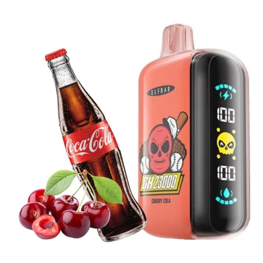 سحبة الف بار 23000 سحبة كرز كولا Elfbar GH23000 Puffs Disposable Vape
