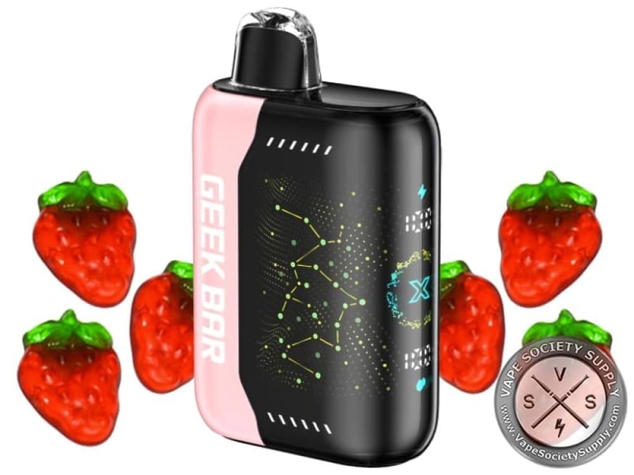 جيك بار فيب 25000 سحبة علكة الفراولة GEEK BAR 25000 PUFFS Strawberry B