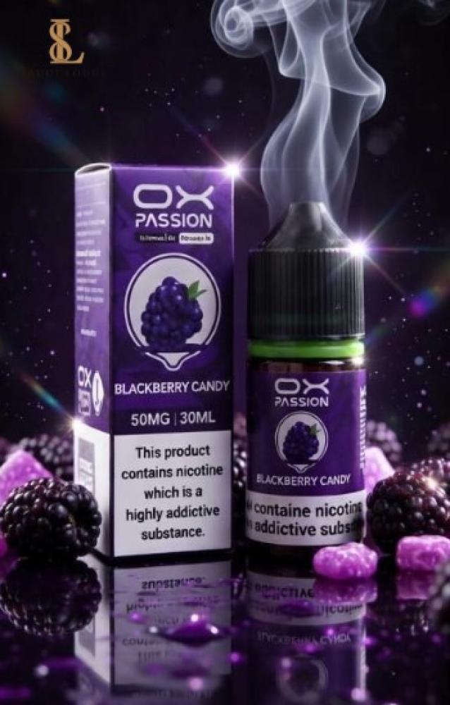نكهة او اكس توت اسود كاندي سولت نيكوتين 30مل-OX Passion Blackberry can