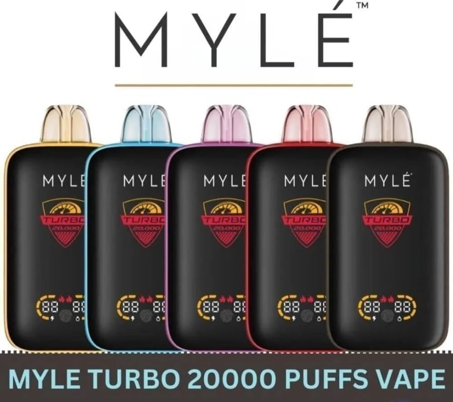 سحبة مايلي تيربو 20000 سحبة خوخ ايس MYLE Turbo 20000 Puffs DISPOSABLE