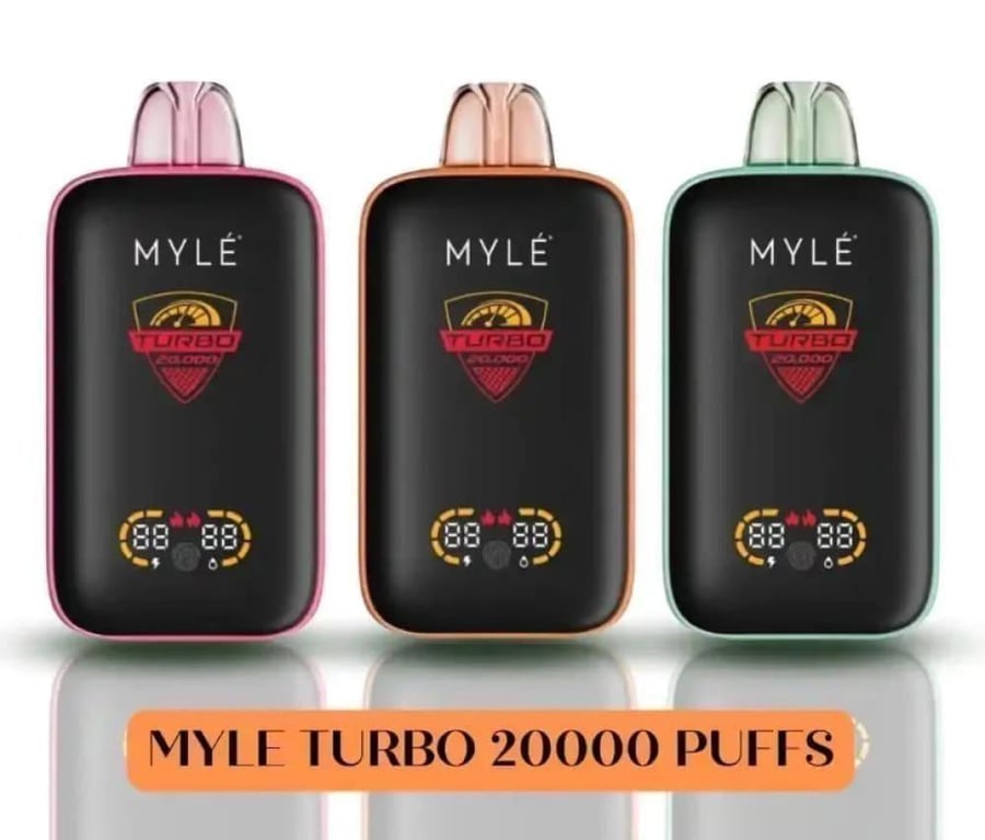 سحبة مايلي تيربو 20000 سحبة بطيخ ايس MYLE Turbo 20000 Puffs DISPOSABLE