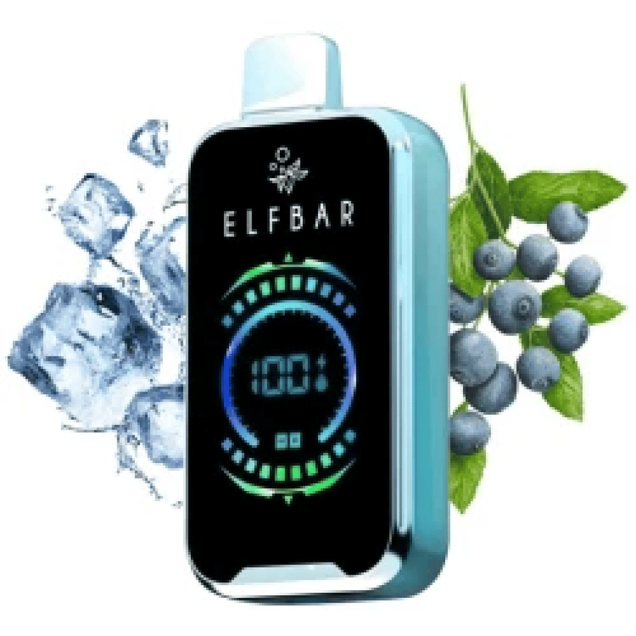 الف بار 18000 سحبة بلوبيري ايس Elf Bar 18000 PUFFS BLUEBERRY ICE