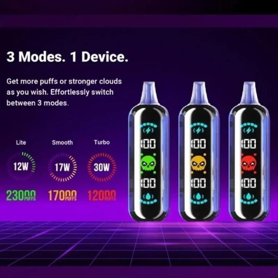 سحبة الف بار 23000 سحبة مكس توت بطيخ بالليمون Elfbar GH23000 Puffs Dis