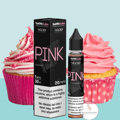 نكهة سحبة فيقود بطعم كيك بالفراولة سولت نيكوتين 30مل-VGOD Pink Cakes S