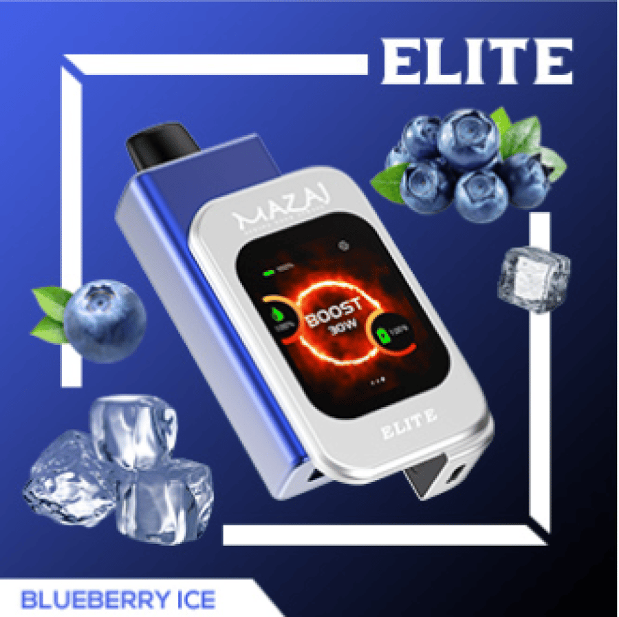 بود مزاج اليت جاهز توت ازرق ايس 20000 سحبة - MAZAJ ELITE POD BLUEBERRY