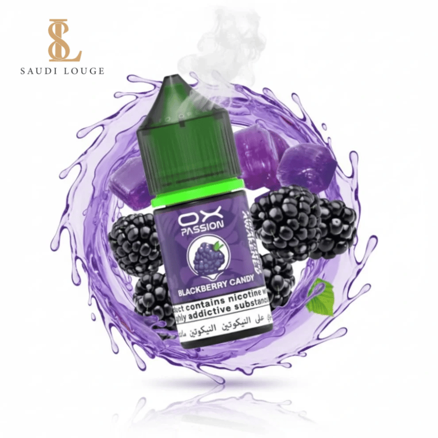 نكهة او اكس توت اسود كاندي سولت نيكوتين 30مل-OX Passion Blackberry can