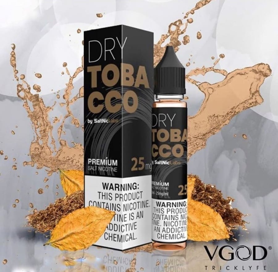 نكهة سحبة فيقود بطعم  التبغ توباكو سولت نيكوتين 30مل-VGOD DRY TOBACCO