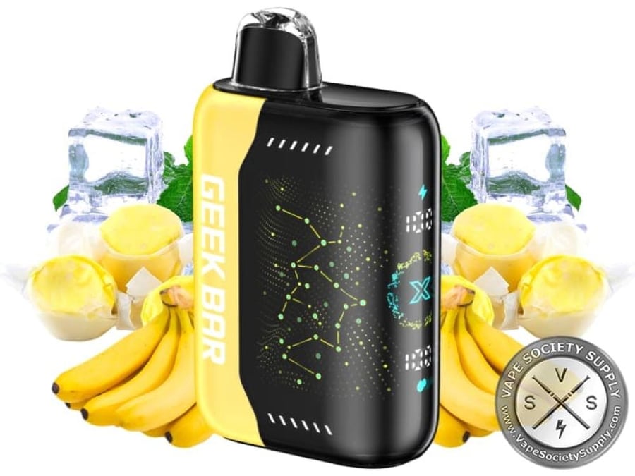 جيك بار فيب 25000 سحبة موز ايس GEEK BAR 25000 PUFFS Banana-Taffy-Ice