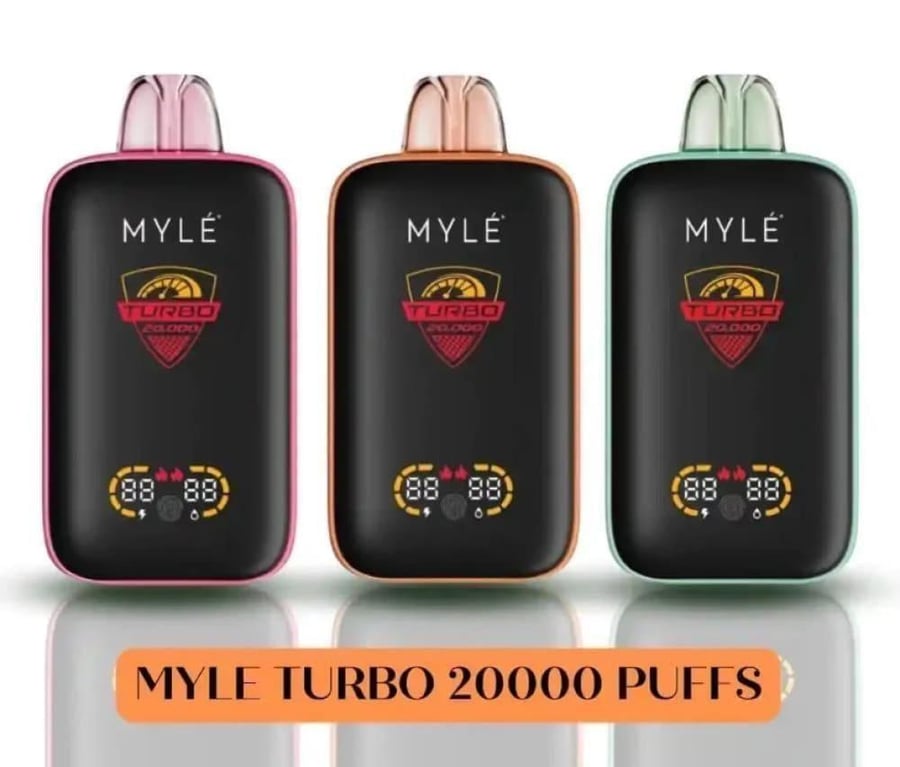 سحبة مايلي تيربو 20000 سحبة مكس التوت الازرق والبطيخ MYLE Turbo 20000