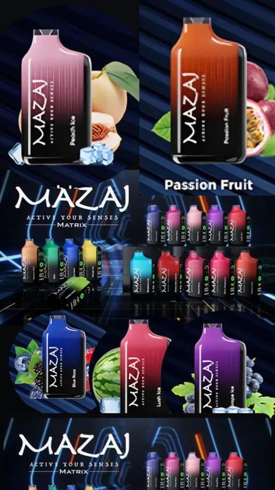 سحبة مزاج ماتريكس الجاهزة 17000سحبة مكس توت MAZAJ MATRIX 17000 PUFFS M