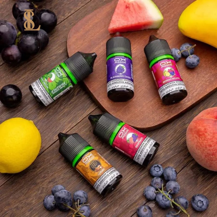نكهة او اكس عنب خوخ سولت نيكوتين 30مل-OX Passion grapeach Salt Nicotin