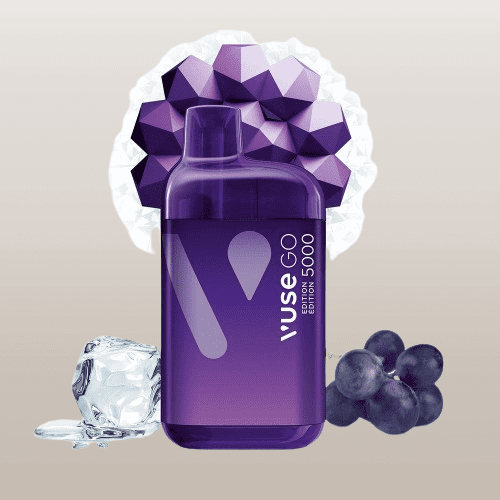 سحبة فيوز 5000 موشه بنكهة عنب ايس VUSE GO 5000 PUFFS GRAPE ICE