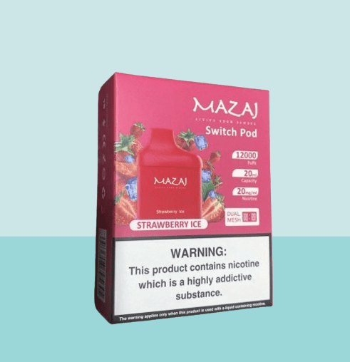 بود مزاج 12000 موشة سويتش بود بنكهة الفراولة ايس  Mazaj 12000 PUFFS sw