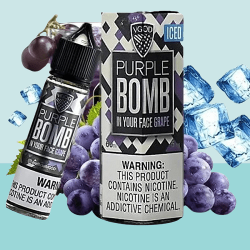 نكهة فيقود بطعم عنب ايس 60مل  VGOD PURPLE BOMB ICE 60ML