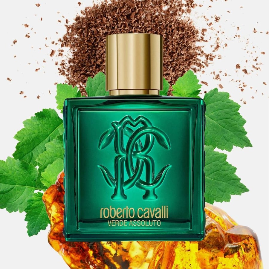 عطر روبرتو كافالي اومو فيردي أسولوتو للرجال - Roberto Cavalli Uomo Verde Assoluto - 100ml