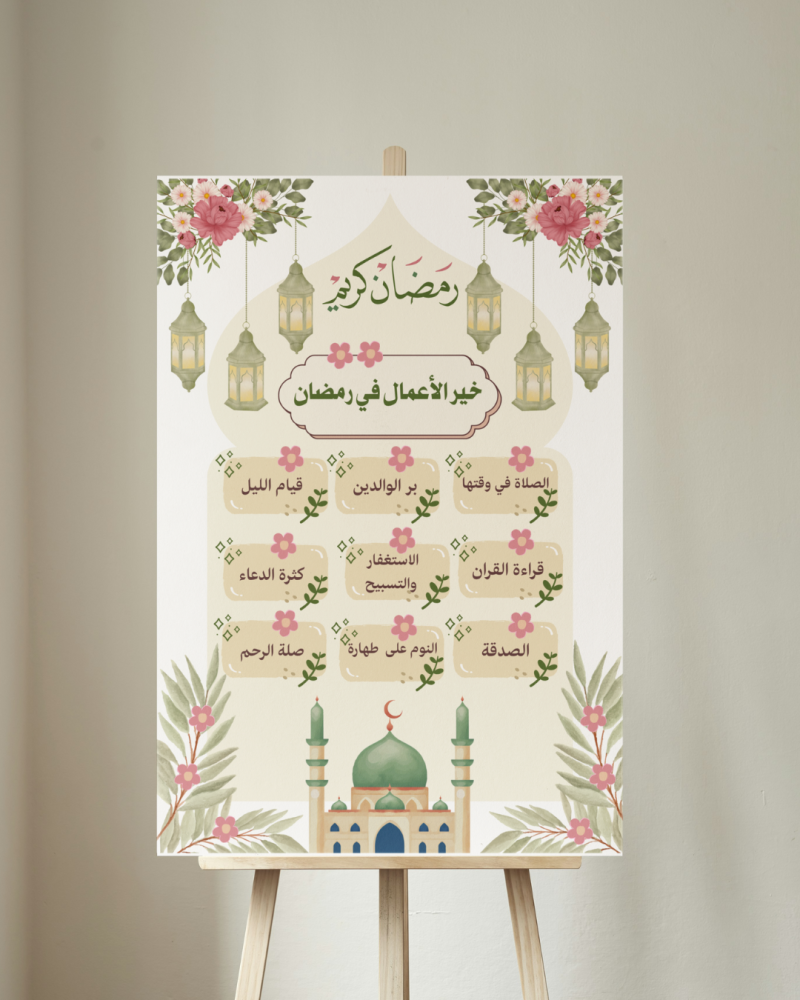 لوحة مشاركة أهلاً رمضان 3