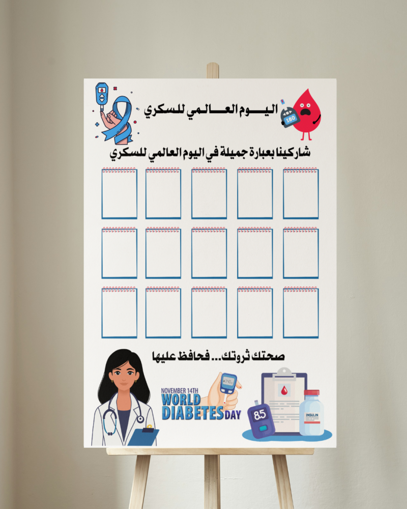 لوحة اليوم العالمي للسكري