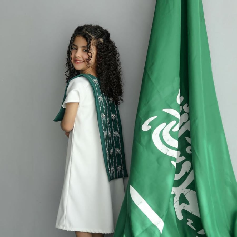 فستان بناتي اليوم الوطني