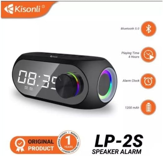 مكبر صوت مع ساعة رقمية من kisonli