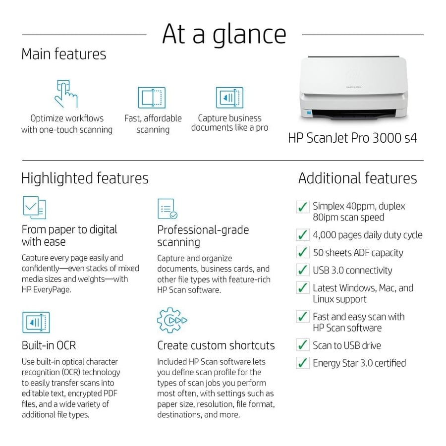 سكانر HP SCANJET 3000 S4