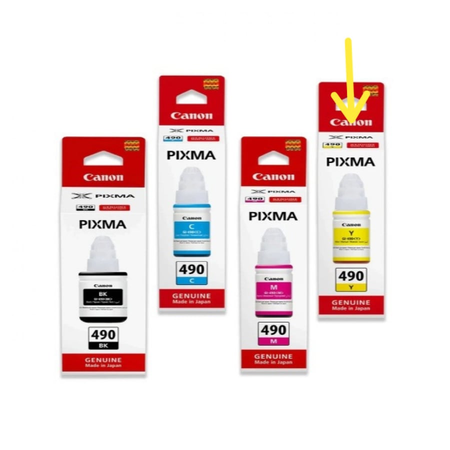 حبر سائل CANON PIXMA 490 لون أصفر
