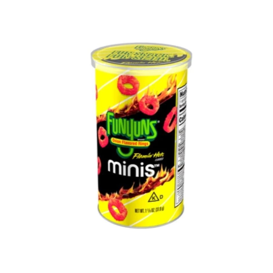 Funyuns Minis Original Flamin Hot Onion Flavoured Rings 81.5 g &31.8g