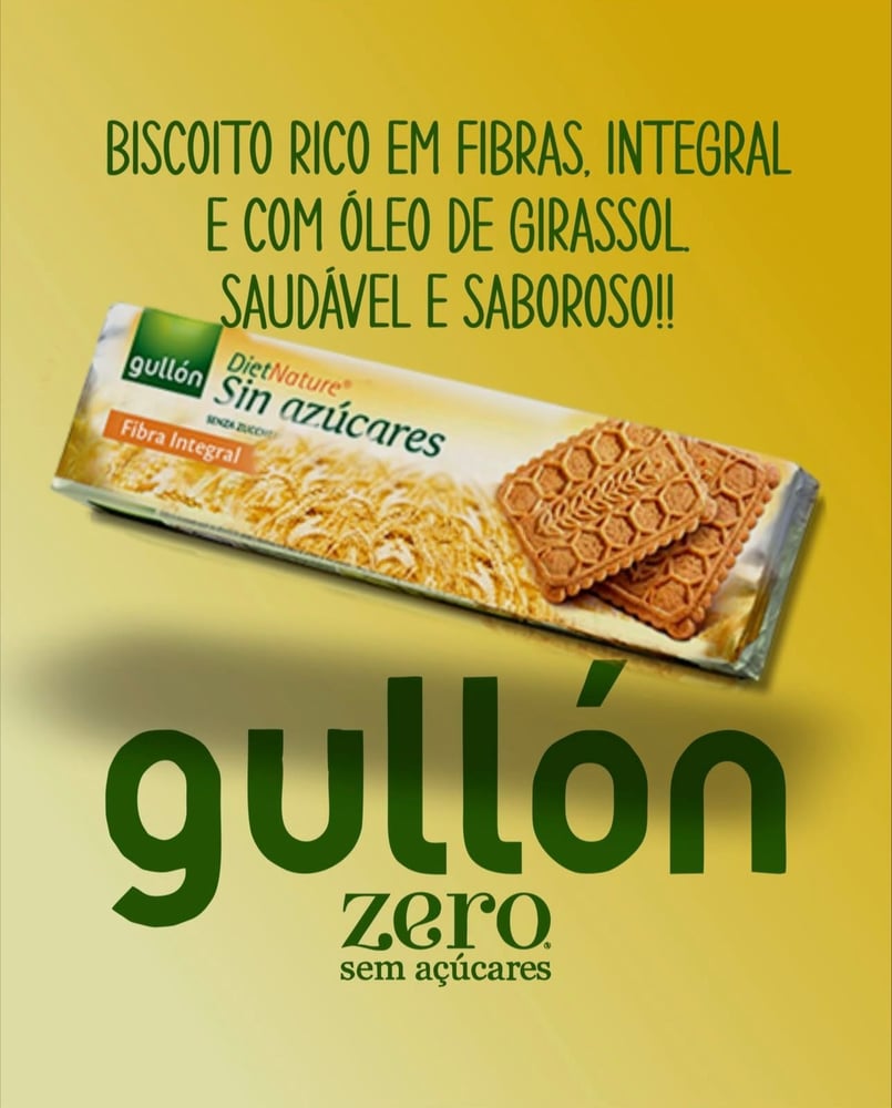بسكويت جولون (Gullón) زيرو - خالي من السكر وغني بالألياف | سناك صحي ومثالي للدايت