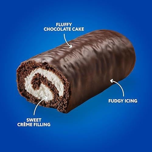 Hostess Ho Hos - Chocolate Cake Rolled with Creamy Filling - 10 Count